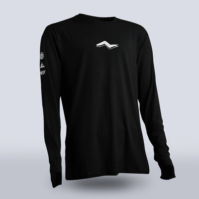 Men's Tarkine Long Sleeve Ultra-Eco Run Tee (Black/Standard Thickness) - Premium  from TARKINE SPORT - Just $79.95! Shop now at TARKINE ATHLETICS